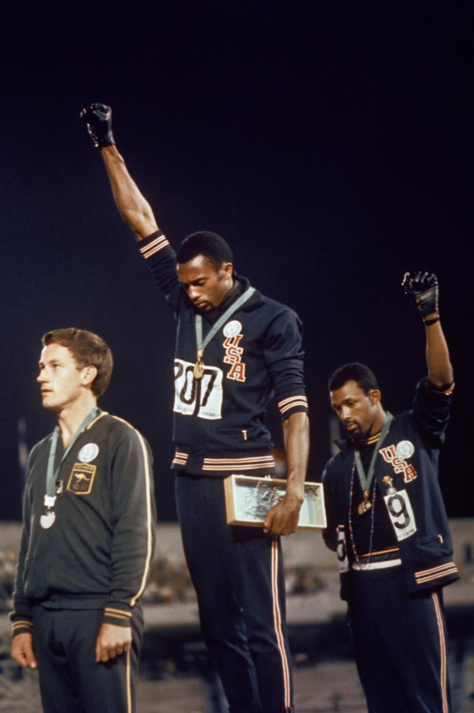 “The 1968 Olympics Black Power salute in Mexico City.”